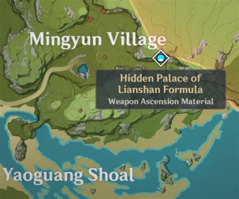 Hidden Palace of Lianshan Formula - Genshin Impact Wiki