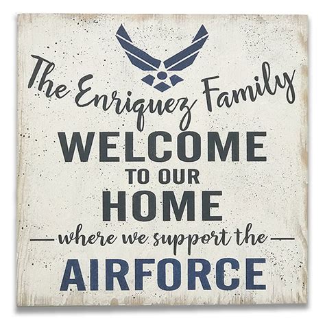 Welcome To Our Home Military Sign | Rusticly Inspired Signs