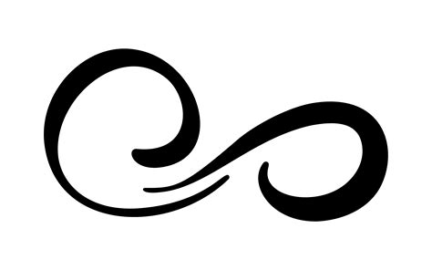 Infinity calligraphy vector illustration symbol. Eternal limitless ...