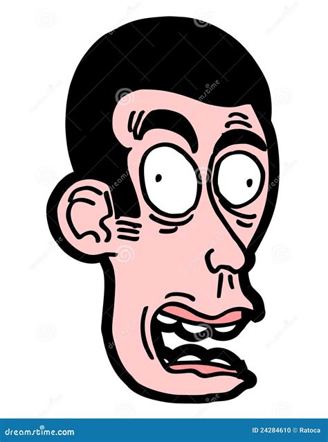 Ugly cartoon face stock vector. Illustration of face - 24284610