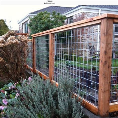 A little custom framed hog panel fence. Getting very poular. #woodfence ...