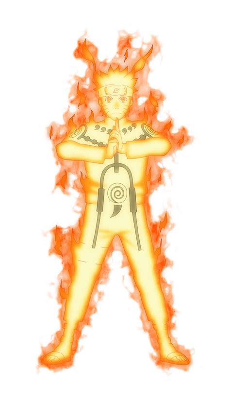 Naruto Nine-Tails Chakra Mode Artwork