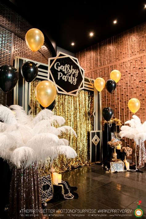 Pin by Gita Fauerholdt on Julefrokost | Gatsby birthday party, Gatsby party decorations, Gatsby ...