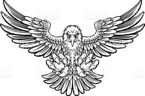 Ferocious Eagle royalty-free stock vector art Eagle Chest Tattoo, Eagle Tattoos, Eagle Neck ...