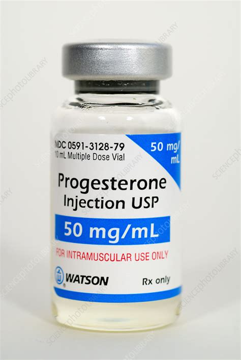 Progesterone for Injection - Stock Image - C003/0011 - Science Photo Library