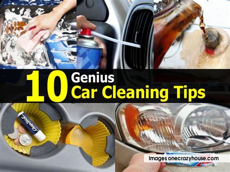 10 Genius Car Cleaning Tips