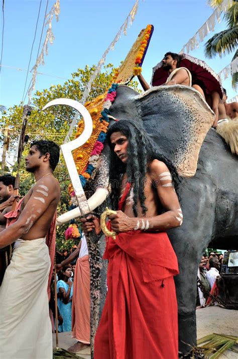 Cochin Carnival 2015 editorial stock photo. Image of elephants - 64401898