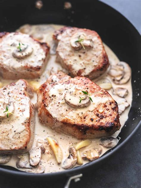 Baked Pork Chops with Creamy Mushroom Sauce | Creamy mushroom sauce ...