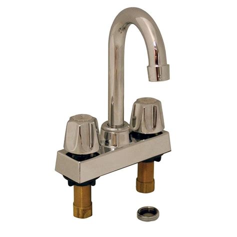 Chrome Plated Laundry Tray Faucet with Gooseneck Spout