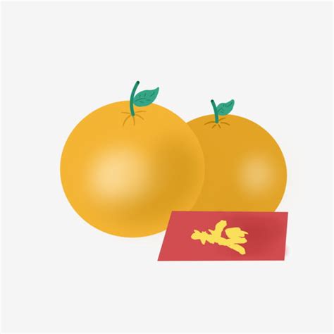 Orang PNG Picture, Chinese New Year Oranges Illustration Beautiful ...