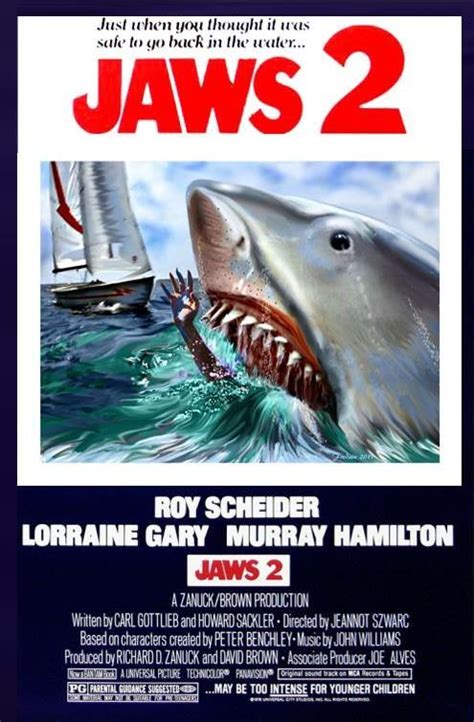 Jaws 2 Movie Poster.......... | Jaws 2, Jaws movie poster, American horror movie