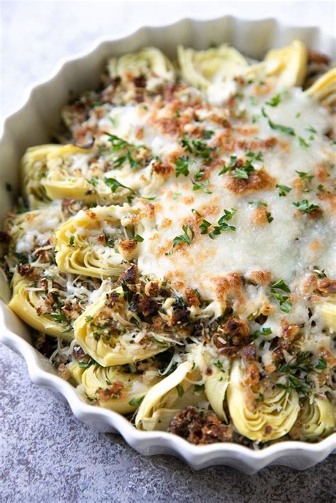 Canned Artichoke Hearts with Parmesan Breadcrumb Topping | Recipe | Recipes, Artichoke recipes ...