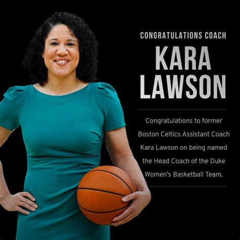 Former Boston Celtics Assistant Coach Kara Lawson Becomes the Next Head Coach of the Duke Women ...