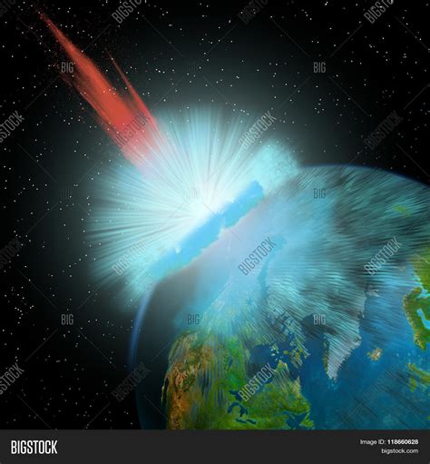 Asteroid Hits Earth Image & Photo (Free Trial) | Bigstock