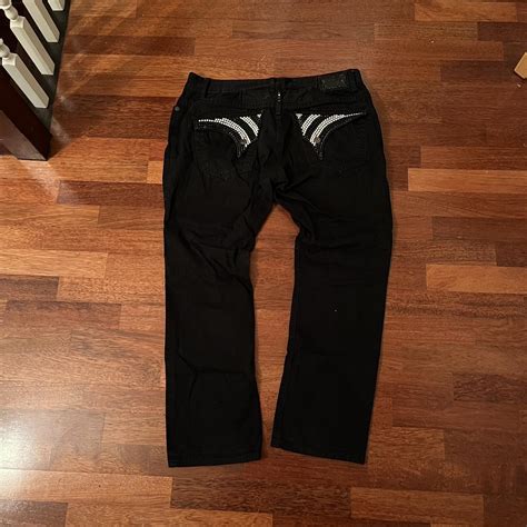 ROBIN JEANS BLACK AND WHITE HELLA RARE Size... - Depop