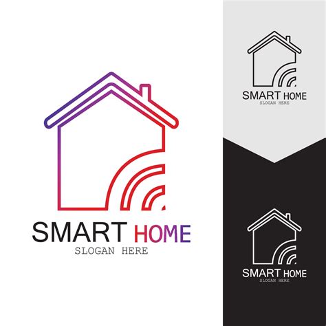 Wifi House Vector Logo.Smart City Tech Icon Vector. City Net Logo ...