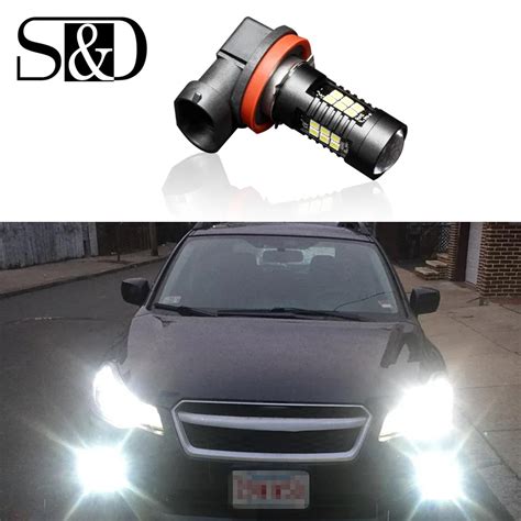 1200Lm H8 LED Car Lights Auto LED Bulbs 21SMD 3030 White Day Running ...