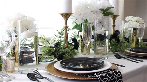 Black and White Tablescape | Wedding Ideas - YouTube