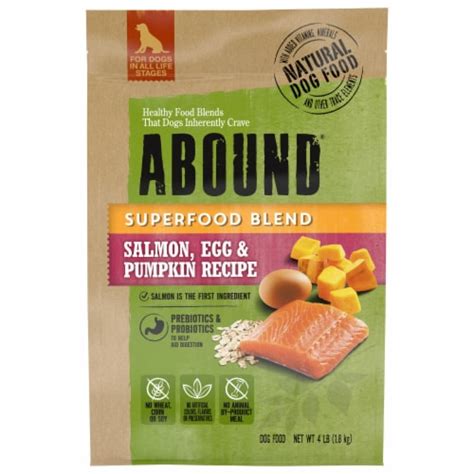 Abound® Superfood Blend Salmon Egg & Pumpkin Recipe Dog Food, 4 lb - Fred Meyer