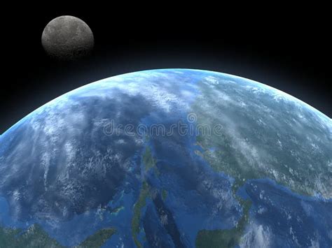 Above the Earth stock photo. Image of black, gray, america - 2134994