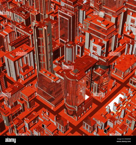 Futuristic City Stock Photo - Alamy