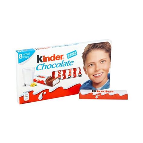 Kinder Chocolate 8 bar Pack 100G - The Chocolate House