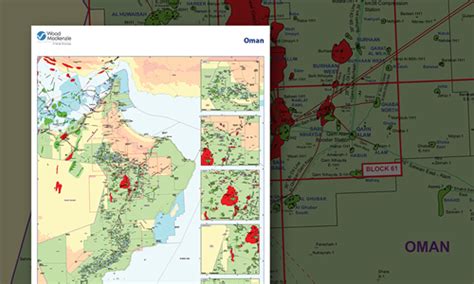 Oman Oil and Gas Wall Map | Wood Mackenzie