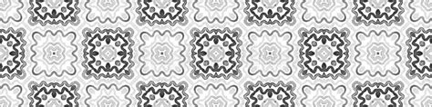 Black and White Seamless Border Scroll. Geometric Stock Illustration - Illustration of design ...