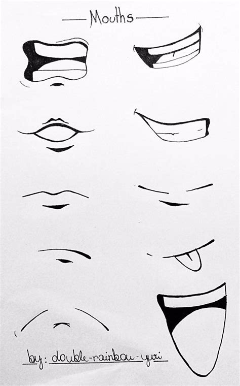 Typical of anime mouths 1/2 | Anime eye drawing, Mouth drawing, Manga drawing tutorials