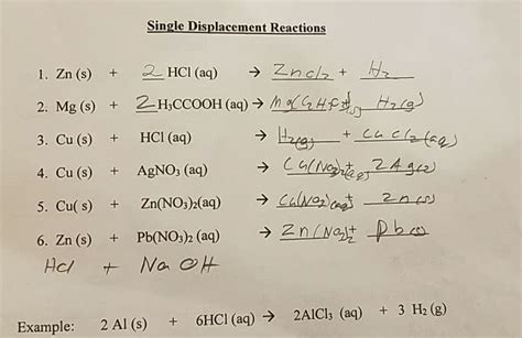 Can You Write Net Ionic Equations For Single Replacement Reactions - Tessshebaylo