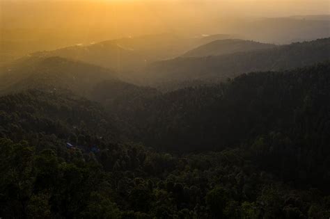 Mountains Covered with Trees During Sunset · Free Stock Photo