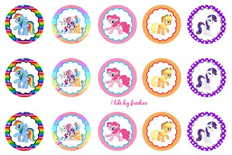 Free Printable My Little Pony Cupcake Toppers | Free Printable