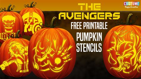 5 Free Avengers Pumpkin Carving Templates and Stencils - Classy Mommy