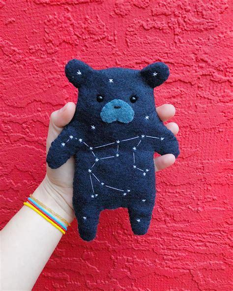 Hand-sewn Ursa Major Plush w/Glow-in-the-Dark Constellation | Sewing ...