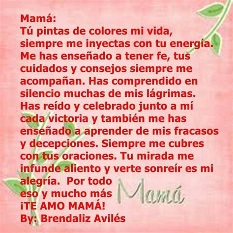 Pin de Tíatira Soriano en Words | Poemas para mama, Mensaje de cumpleaños para mamá ...