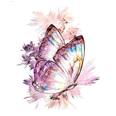 Beautiful Pink Butterfly - DIY 5D Diamond Painting | Butterfly art painting, Butterfly drawing ...