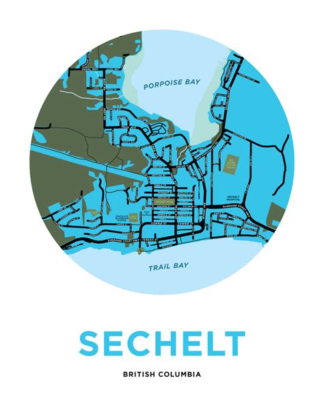 Sechelt Map Print – Jelly Brothers