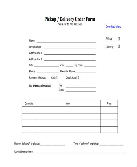 FREE 9+ Delivery Order Forms in PDF | MS Word