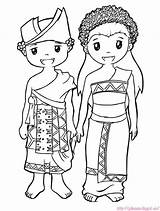 Baju Kurung Free Colouring Pages Sketch Coloring Page sketch template