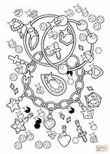 Pendant Bracelet And Diamonds coloring Page  Free Printable Coloring sketch template