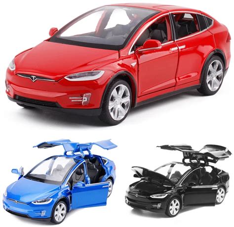 1:32 Alloy Car Model Tesla MODEL X Metal Diecast Toy Vehicles Car With ...