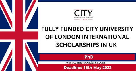 Fully Funded City University of London International Scholarships in UK ...