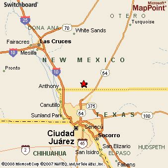 Chaparral, New Mexico Area Map & More