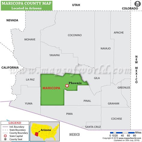 Maricopa County Map, Arizona