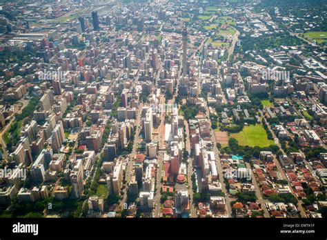 SOUTH AFRICA- Aerial view of Johannesburg Stock Photo - Alamy