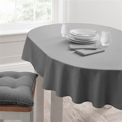 Isabelle Oval Tablecloth | Dunelm