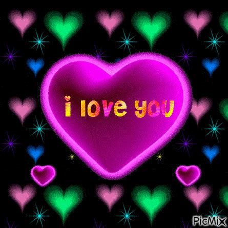 ڿڰۣ(̆̃̃ ╲╱Ξ♥♡ | Love heart gif, Love you gif, I love you gif