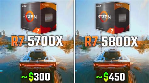 AMD RYZEN 7 5700X vs RYZEN 7 5800X | Test in 6 Games - YouTube