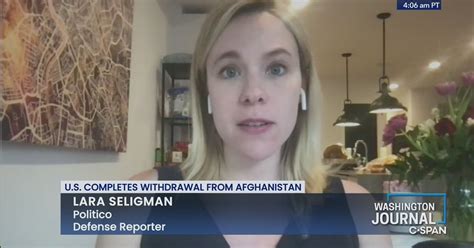 Lara Seligman on U.S. Withdrawal From Afghanistan | C-SPAN.org