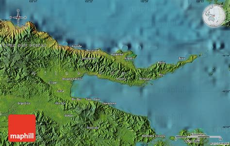 Satellite Map of Alotau